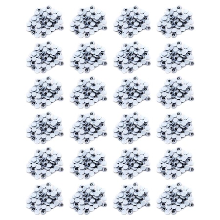 Charles Leonard Wiggle Eyes 10mm, Black, PK1200 64510